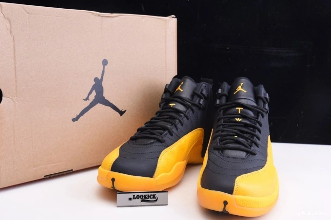 Gold 12 Jordan Retro Black University Air 130690-070 0709